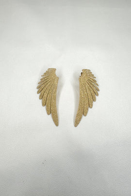 Ατσάλινα σκουλαρίκια καρφωτά Big Angel Wings