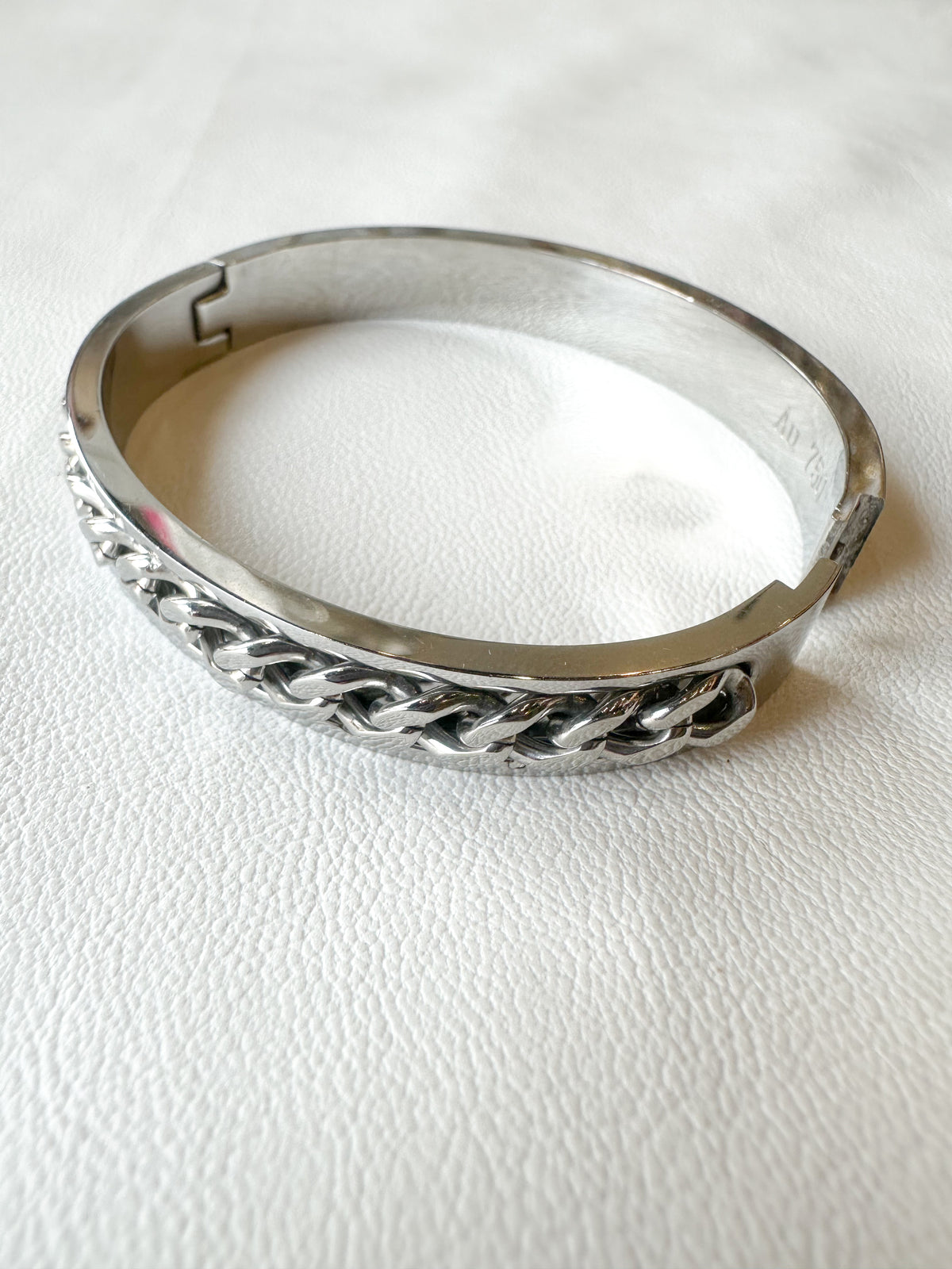 Ατσάλινη χειροπέδα Silver Braid