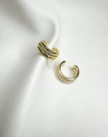 Σκουλαρίκια Ear cuffs One braid