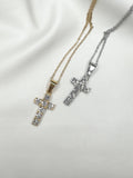 Ατσάλινο κολιέ Diamond Cross Bliss