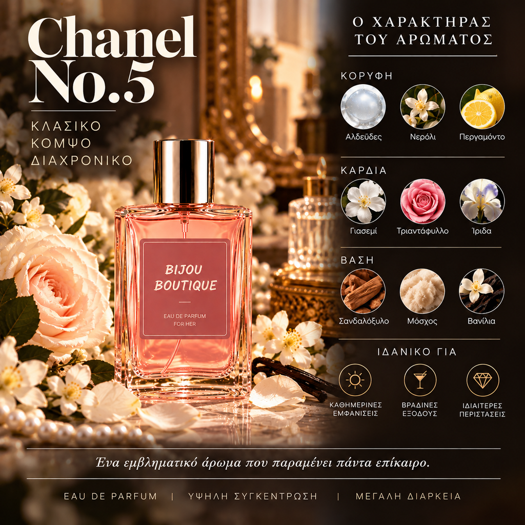 Άρωμα Τύπου Chanel No. 5 ( χύμα αρώματα)