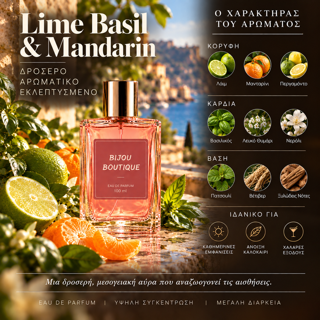 Άρωμα Τύπου Lime Basil & Mandarin (Χύμα Άρωμα)