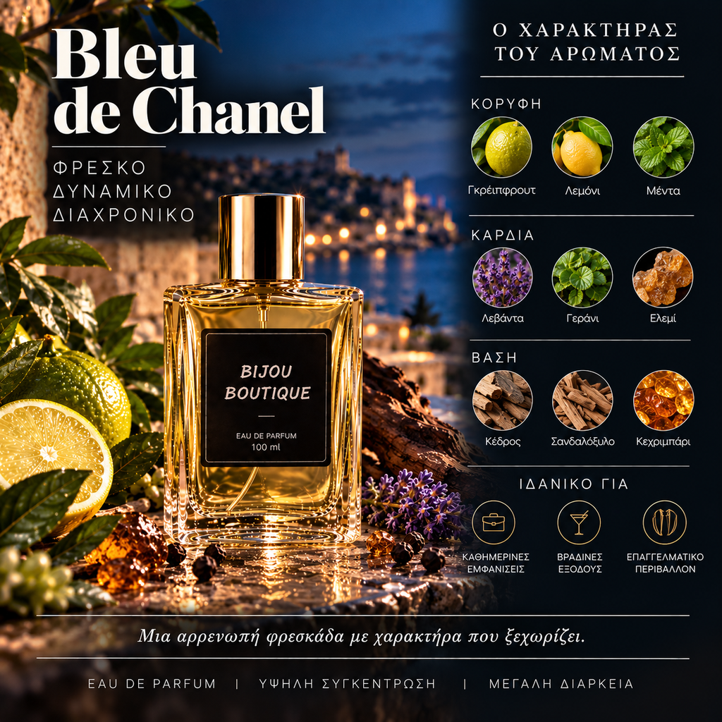 Άρωμα Τύπου Bleu de Chanel (Χύμα Άρωμα)