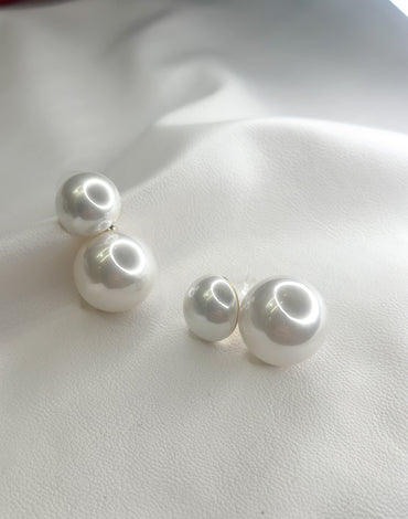 Σκουλαρίκια Double Pearls