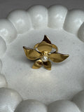 Ατσάλινο δαχτυλίδι Χρυσό Pearl Flower 2 one size