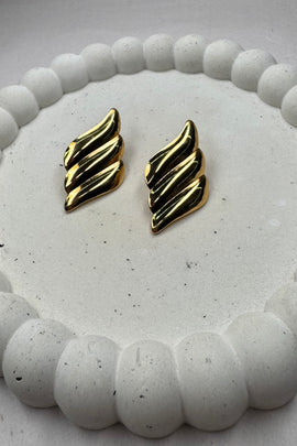 Aτσάλινα σκουλαρίκια καρφωτά Flawless