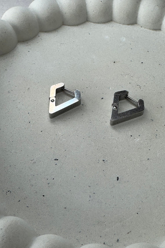 Ατσάλινα σκουλαρίκια κρίκοι V Basic 1,4*1,6εκ