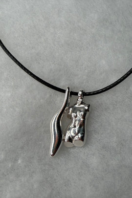 Γυναικείο χειροποίητο κολιέ Σώμα με ρυθμιζόμενο κορδόνι Small