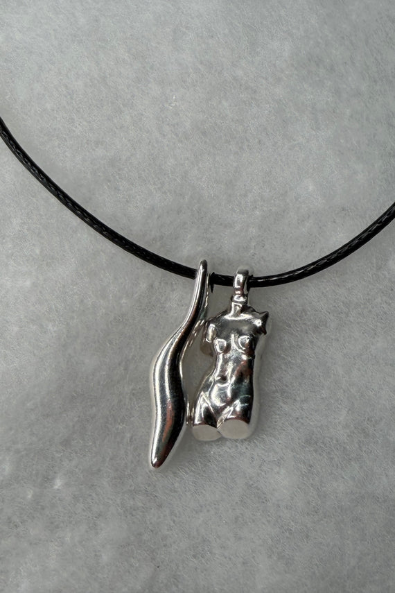 Γυναικείο χειροποίητο κολιέ Σώμα με ρυθμιζόμενο κορδόνι Small