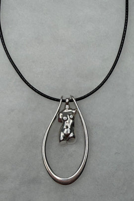 Γυναικείο χειροποίητο κολιέ Body plus με ρυθμιζόμενο κορδόνι