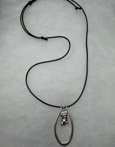 Γυναικείο χειροποίητο κολιέ Body plus με ρυθμιζόμενο κορδόνι