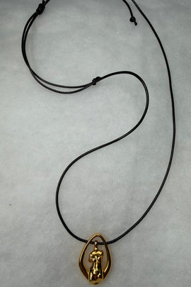 Γυναικείο χειροποίητο κολιέ Body με ρυθμιζόμενο κορδόνι