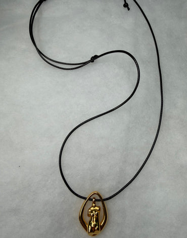 Γυναικείο χειροποίητο κολιέ Body με ρυθμιζόμενο κορδόνι