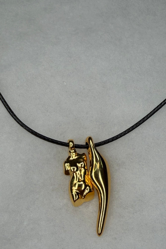 Γυναικείο χειροποίητο κολιέ Σώμα με ρυθμιζόμενο κορδόνι Large