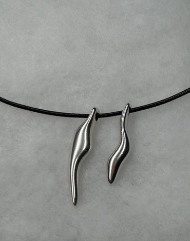 Γυναικείο χειροποίητο κολιέ Σώματα με ρυθμιζόμενο κορδόνι