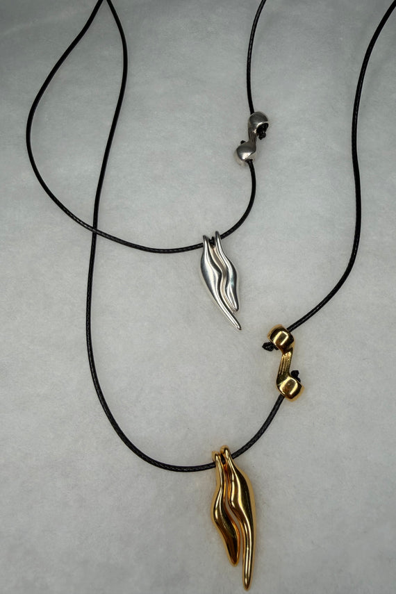 Γυναικείο χειροποίητο κολιέ Σώματα με μακρύ κορδόνι