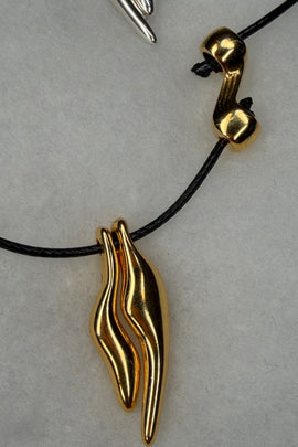 Γυναικείο χειροποίητο κολιέ Σώματα με μακρύ κορδόνι