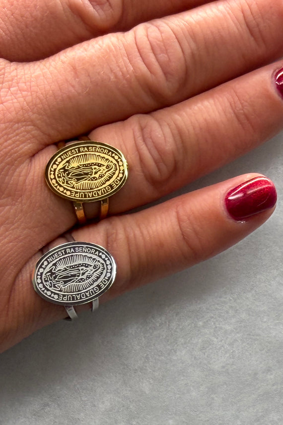 Aτσάλινο δαχτυλίδι Κωνσταντινάτο οβάλ one size ρυθμιζόμενο