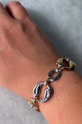 Ατσάλινo βραχιόλι δίχρωμο Artemis