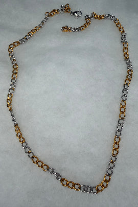 Ατσάλινη αλυσίδα δίχρωμη Paul