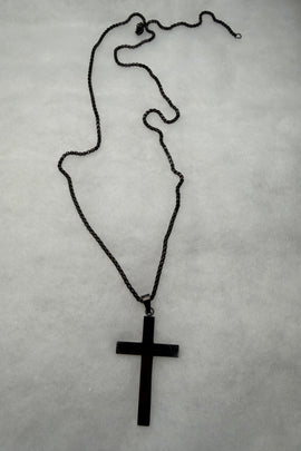 Ατσάλινoς Σταυρός μαύρος unisex