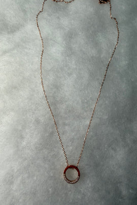 Ατσάλινο κολιέ με κύκλο