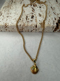 Ατσάλινο κολιέ Shell Pearl Small