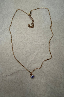 Ατσάλινο κολιέ Heart Blue