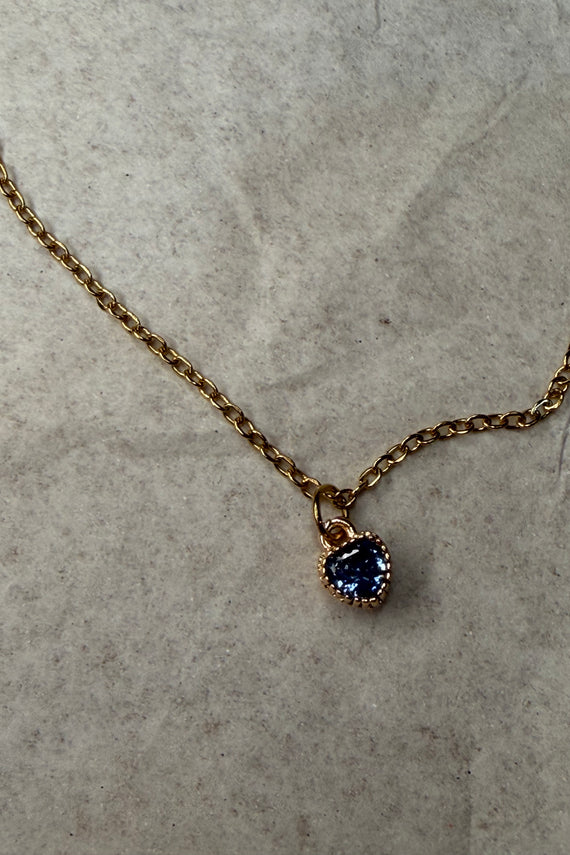 Ατσάλινο κολιέ Heart Blue