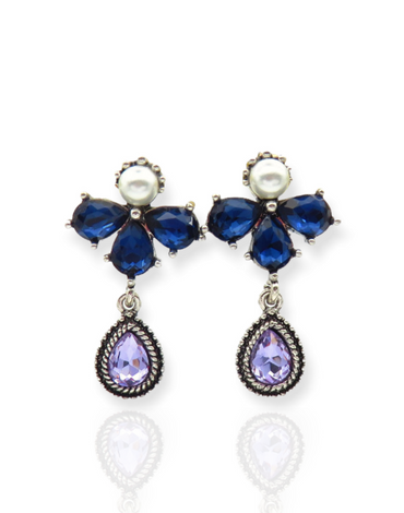 Σκουλαρίκια Blue Crystals