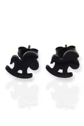 Σκουλαρίκια Black Horses