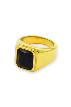 Δαχτυλίδι Black Stone GOLD