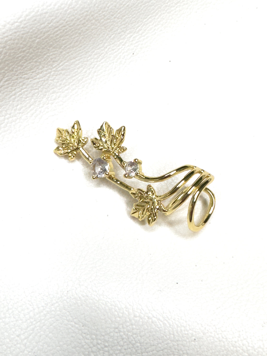 Σκουλαρίκια Ear cuffs με λουλούδια